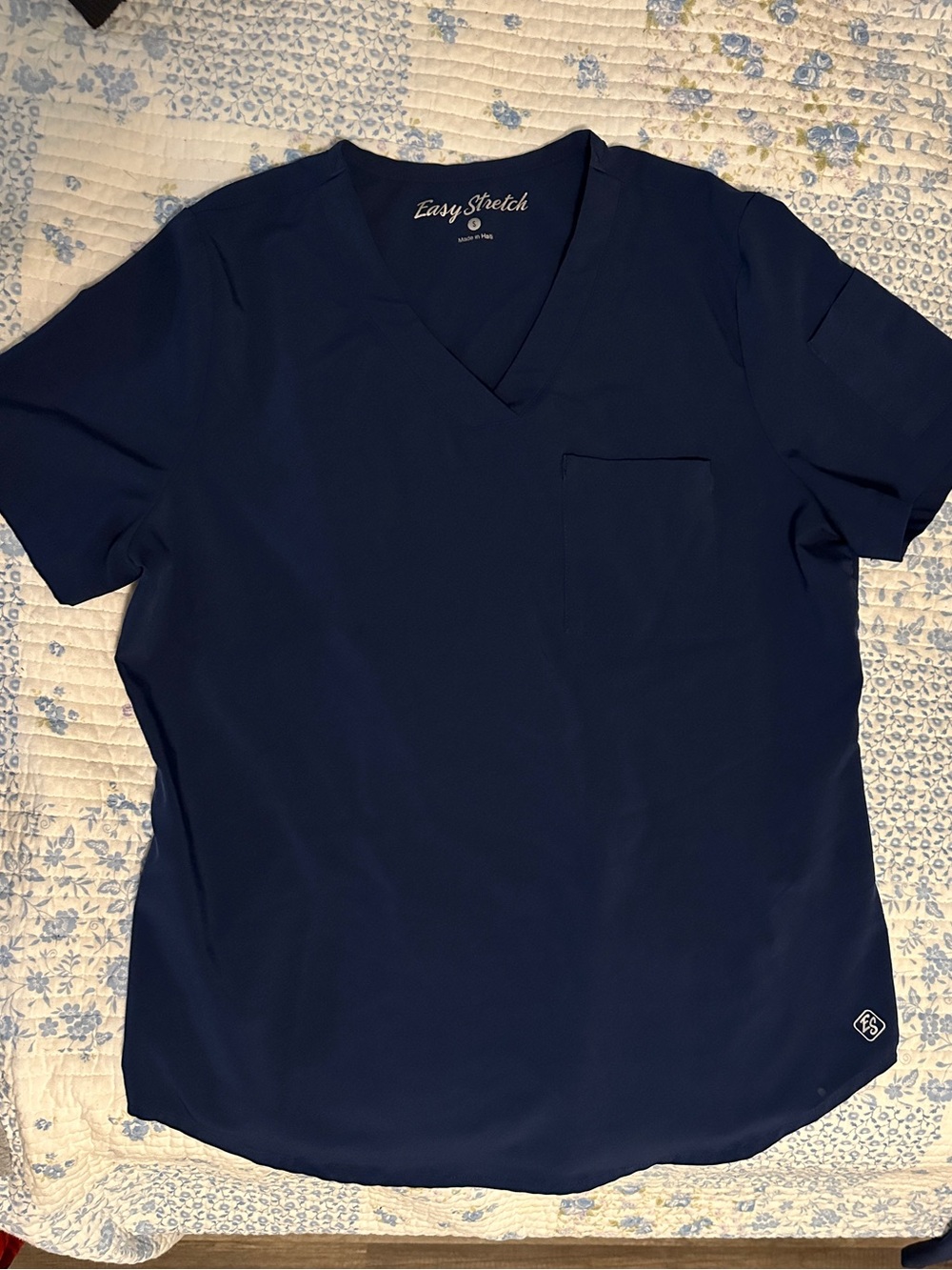 Navy Scrub Top